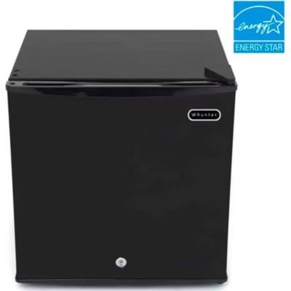 Whynter Compact Upright Freezer With Lock, Solid Door, 1.1 Cu. Ft., Black, Whynter, Mfr#: CUF-110B